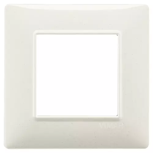 Vimar - 14642.06 - Plaque 2M techn. blanc granit