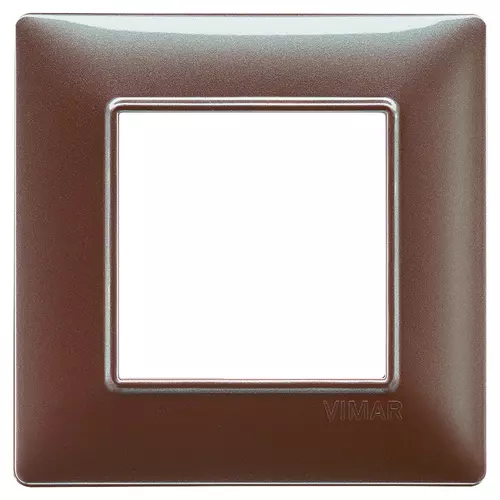 Vimar - 14642.23 - Plaque 2M techn. marron iridescent