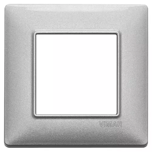 Vimar - 14642.71 - Abdeckrahmen 2M Metall Silver