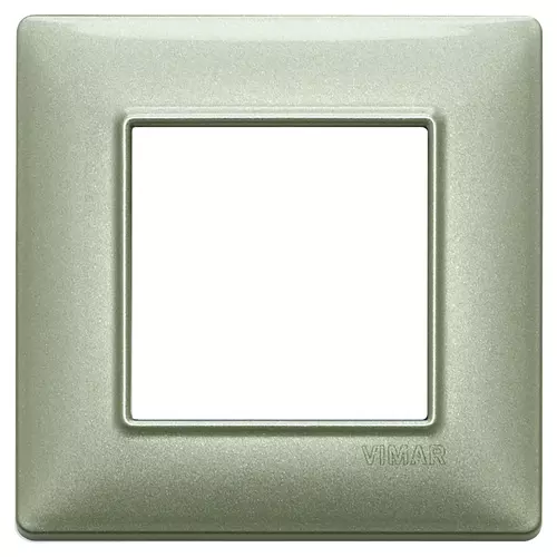 Vimar - 14642.72 - Placa 2M metal verde metalizado