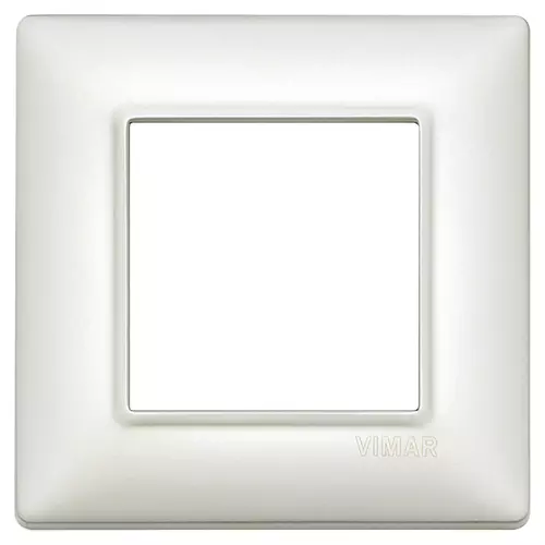 Vimar - 14642.75.01 - Plate 2M metal pearl silver