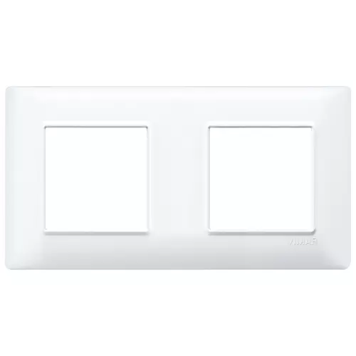 Vimar - 14643.01 - Plaque 4M (2+2) entraxe 71 techn.blanc