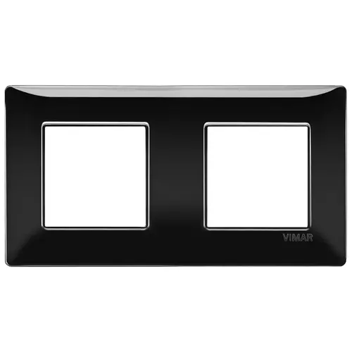 Vimar - 14643.05 - Plaque 4M (2+2) entraxe 71 techn.noir