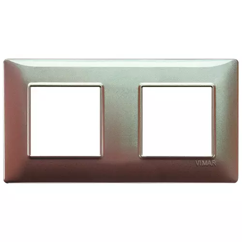 Vimar - 14643.23 - Plate 4M(2+2)71mm techn.iridescent brown