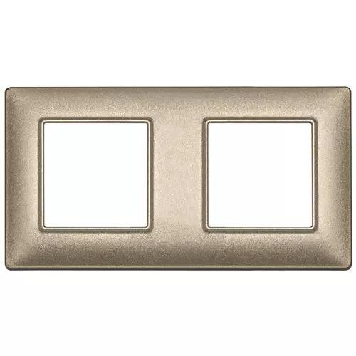 Vimar - 14643.26 - Placa 4M (2+2) eje71 bronce metalizado