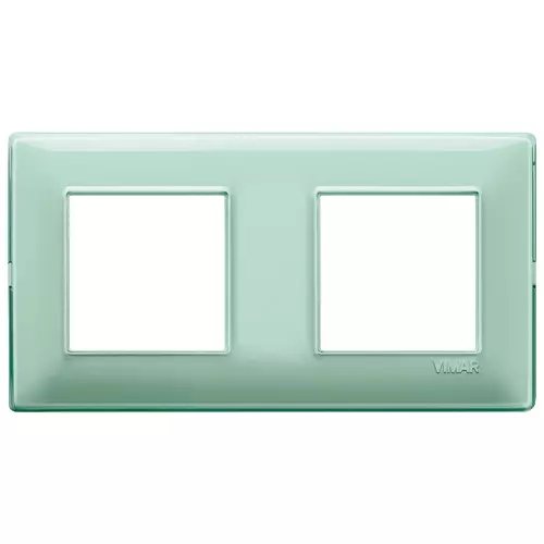 Vimar - 14643.44 - Plaque 4M (2+2) entraxe71Reflex menthe