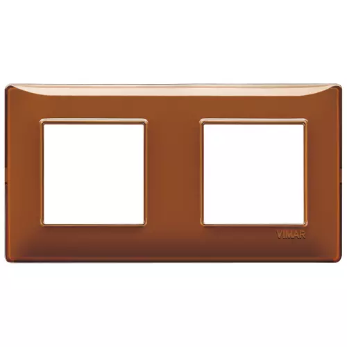 Vimar - 14643.49 - Plaque 4M (2+2) entraxe71 Reflex tabac