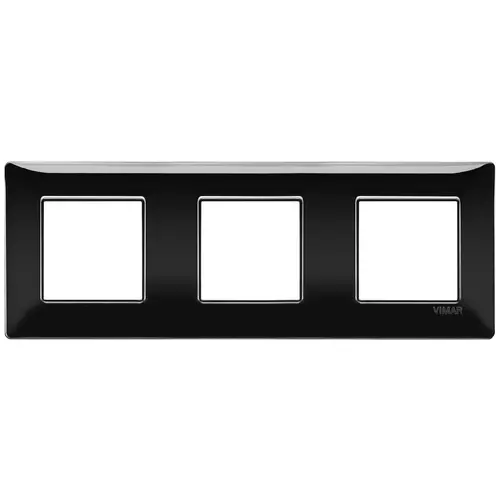 Vimar - 14644.05 - Plaque 6M (2+2+2) entraxe 71 techn.noir