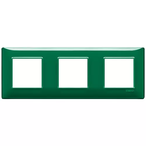 Vimar - 14644.47 - Plate 6M (2+2+2) 71mm Reflex emerald