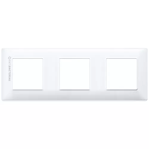 Vimar - 14644.AB.01 - Placa 6M(2+2+2)x71tecn.antibacter.blanco