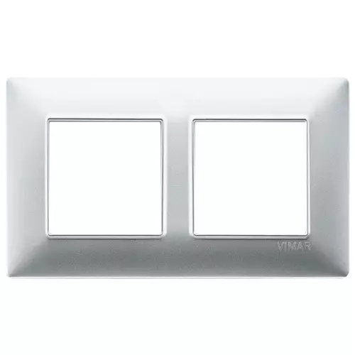Vimar - 14645.20 - Placca 4M (2+2) int57 argento opaco
