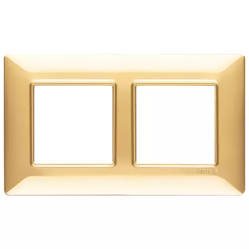 Vimar - 14645.24 - Plate 4M (2+2) 57mm techn.polished gold