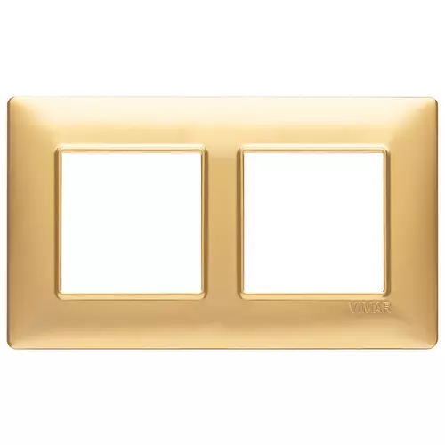 Vimar - 14645.25 - Plate 4M (2+2) 57mm techn.matt gold