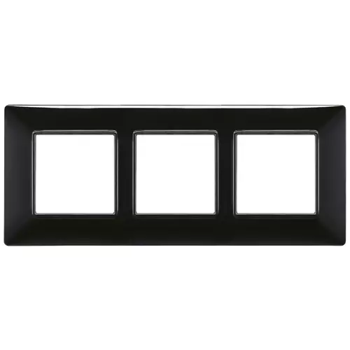 Vimar - 14646.05 - Plaque 6M (2+2+2) entraxe 57 techn.noir