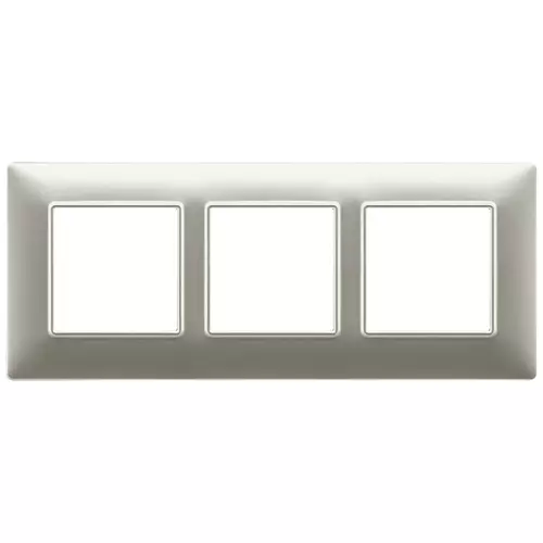 Vimar - 14646.21 - Plaque 6M(2+2+2) entr57 techn.nickel mat