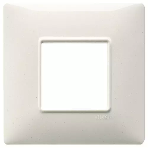 Vimar - 14647.06 - Placca 2M BS bianco granito