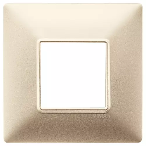 Vimar - 14647.22 - Plaque 2M BS techn.champagne mat