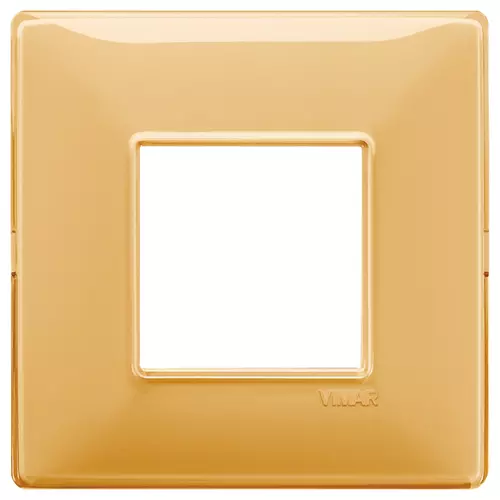 Vimar - 14647.43 - Plate 2M BS Reflex amber