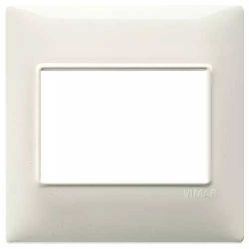 Vimar - 14648.06 - Plate 3M BS techn.granite white