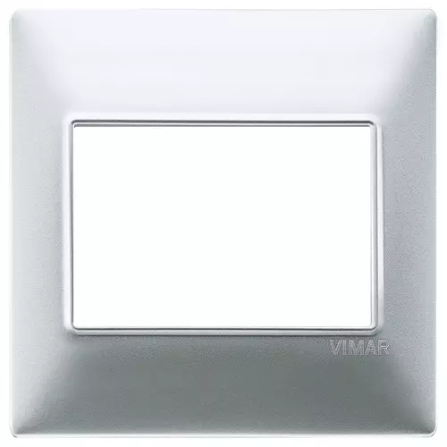 Vimar - 14648.20 - Placca 3M BS argento opaco