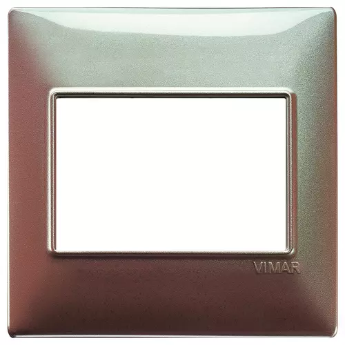 Vimar - 14648.23 - Plate 3M BS techn.iridescent brown