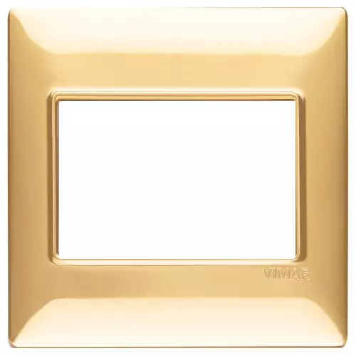 Vimar - 14648.24 - Abdeckrahmen 3M BS Techn. gold glänzend