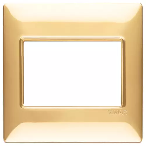 Vimar - 14648.24 - Placa 3M BS tecn. oro brillante