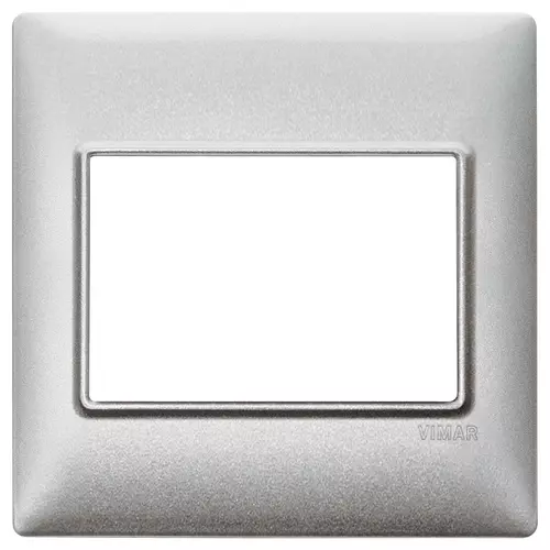 Vimar - 14648.27 - Plate 3M BS techno Silver