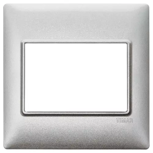 Vimar - 14648.71 - Abdeckrahmen 3M BS Techn.silber-metallic