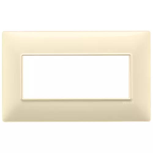 Vimar - 14649.04 - Plate 5M BS techn. cream