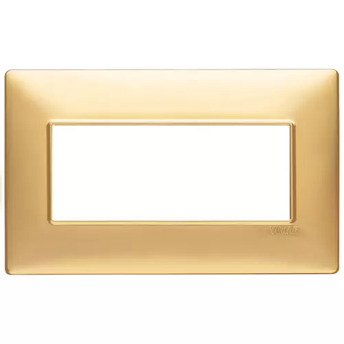 Vimar - 14649.25 - Plate 5M BS techn. matt gold