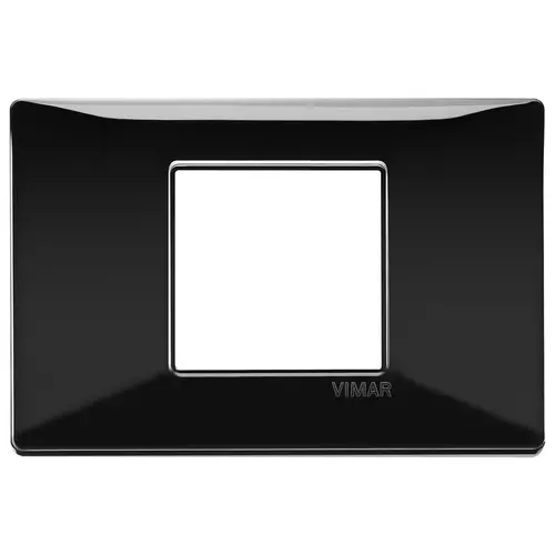 Vimar - 14652.05 - Plate 2centlM techn. black