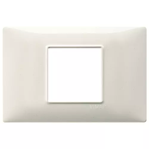 Vimar - 14652.06 - Plate 2centrM techn. granite white