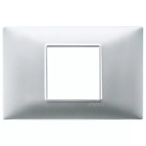 Vimar - 14652.20 - Plaque 2Mcentral argent mat