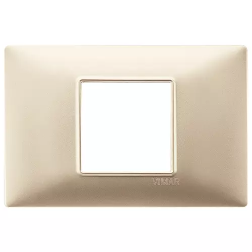 Vimar - 14652.22 - Placca 2M centrali champagne opaco