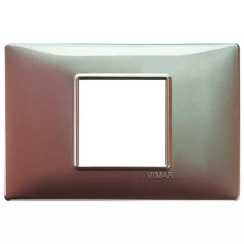 Vimar - 14652.23 - Plate 2centrM techn. iridescent brown