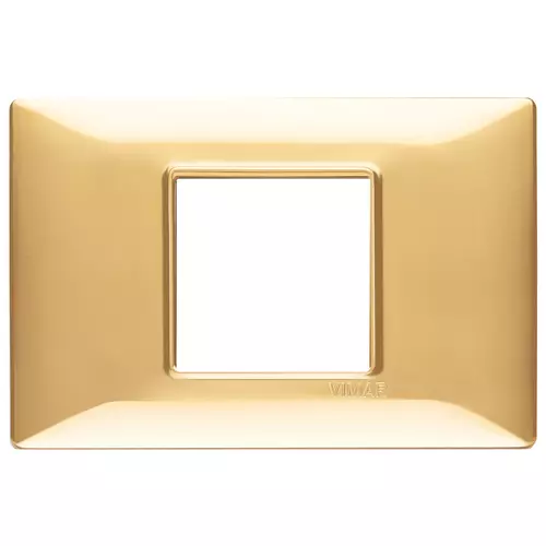 Vimar - 14652.24 - Plate 2centrM techn. polished gold