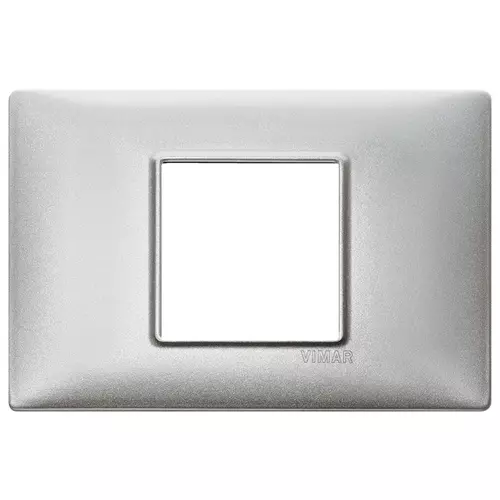 Vimar - 14652.71 - Placa 2Mcentral metal Silver