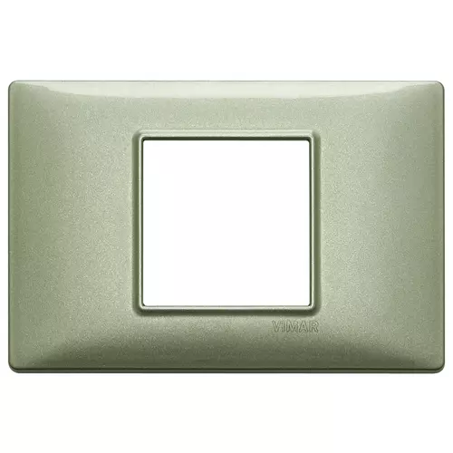 Vimar - 14652.72 - Placa 2Mcentral metal verde metalizado