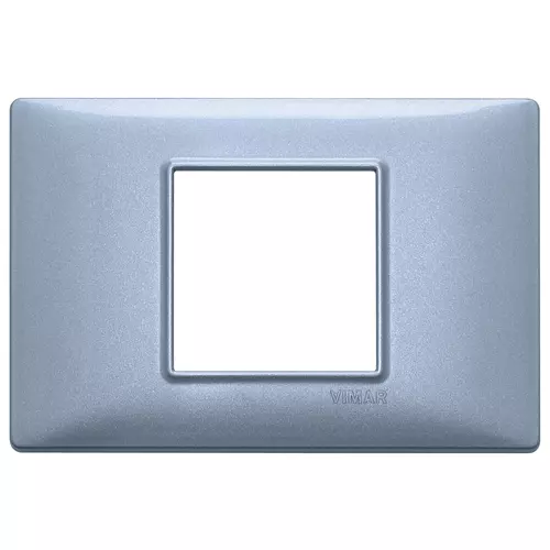 Vimar - 14652.73 - Placa 2M 2Mcentral metal azul metalizado