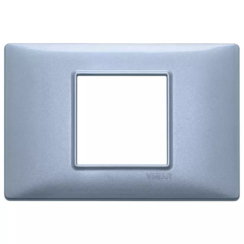 Vimar - 14652.73 - Plate 2centrM met. metallized blue