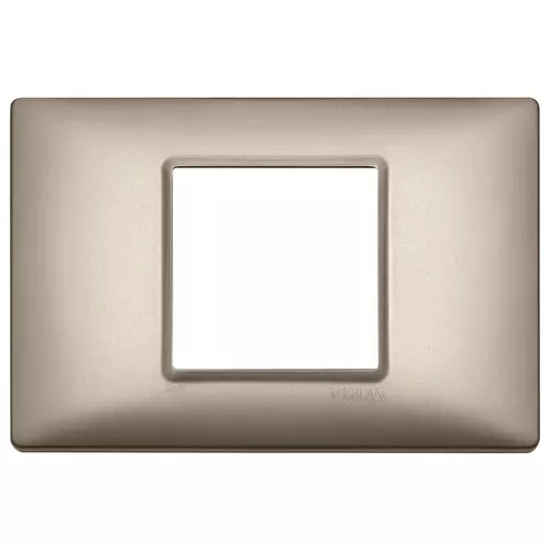 Vimar - 14652.74 - Plate 2centrM met. pearl nickel