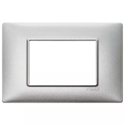 Vimar - 14653.71 - Plate 3M metal Silver