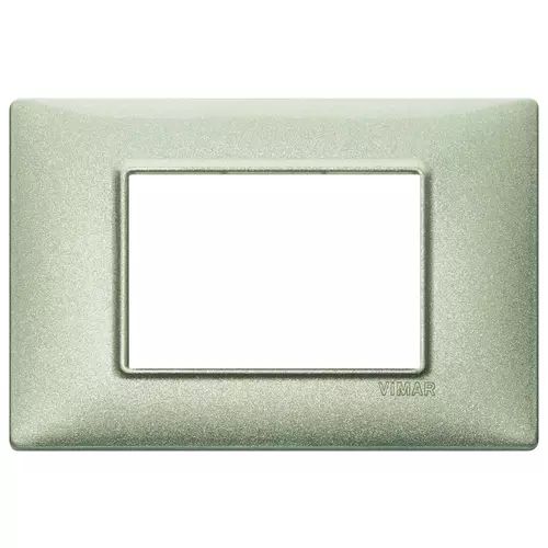 Vimar - 14653.72 - Plate 3M metal metallized green
