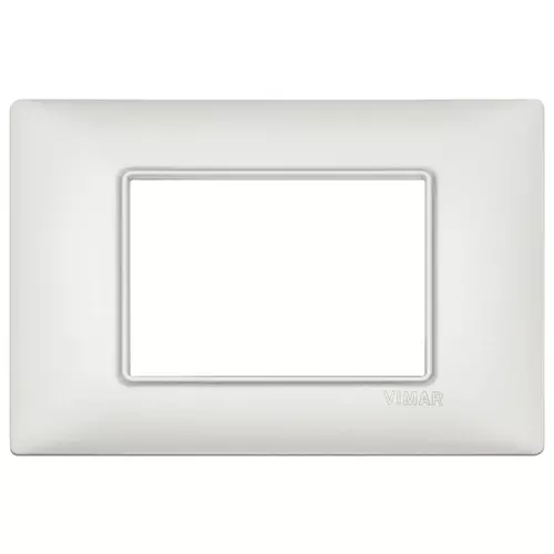 Vimar - 14653.75.01 - Plaque 3M mét. argent perlé