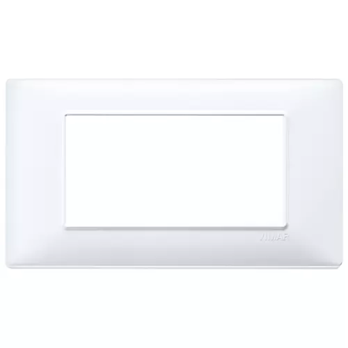 Vimar - 14654.01 - Plaque 4M techn. blanc