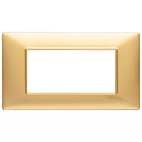 Vimar - 14654.25 - Plate 4M techn. matt gold