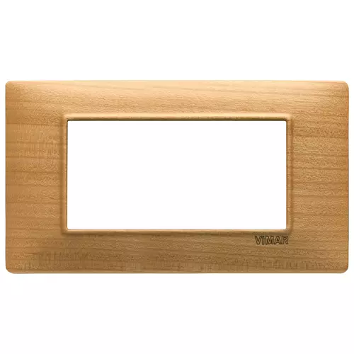 Vimar - 14654.63 - Plaque 4M bois merisier