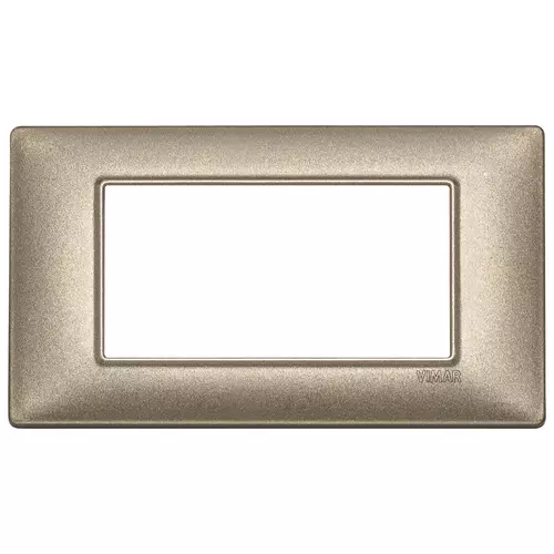 Vimar - 14654.70 - Placa 4M metal bronce metalizado