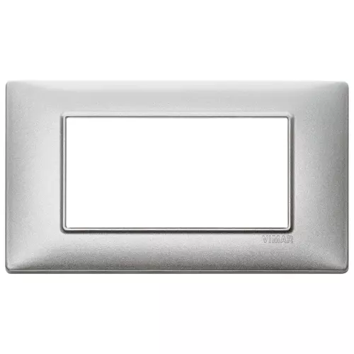 Vimar - 14654.71 - Plaque 4M métal Silver